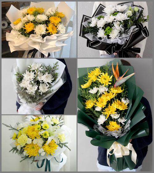 辽宁盘锦双台子区辽河街道白事花束代送
